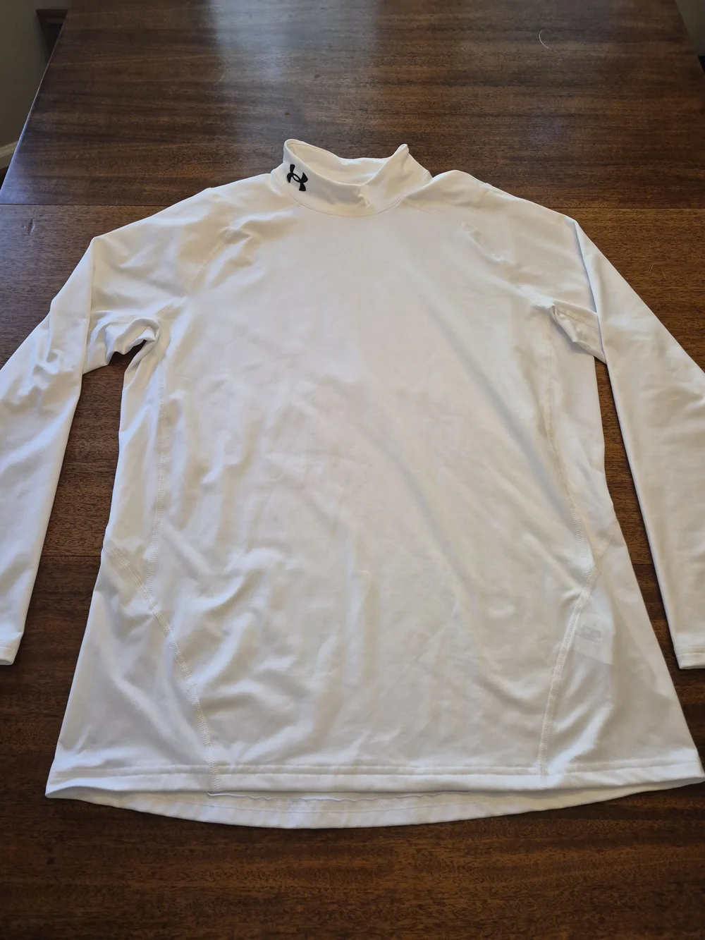 Under Armour Men’s White Long Sleeve Mock Neck Shirt Size XL